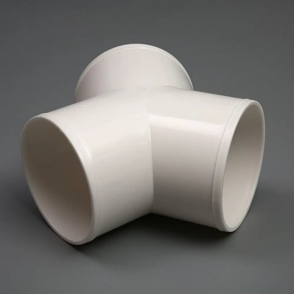 New PVC Exhaust Duct Connector T/Y Shape 100/150/200mm Extractor Fan Ventilation Duct Coupler Quick Ventilation Tube Joint Home Quake