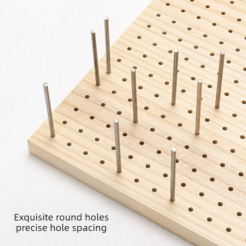 Wooden Crochet Blocking Board with Grid and Pins for Knitting Granny Squares Projects DIY Craft Gift for Beginners Adults Quake