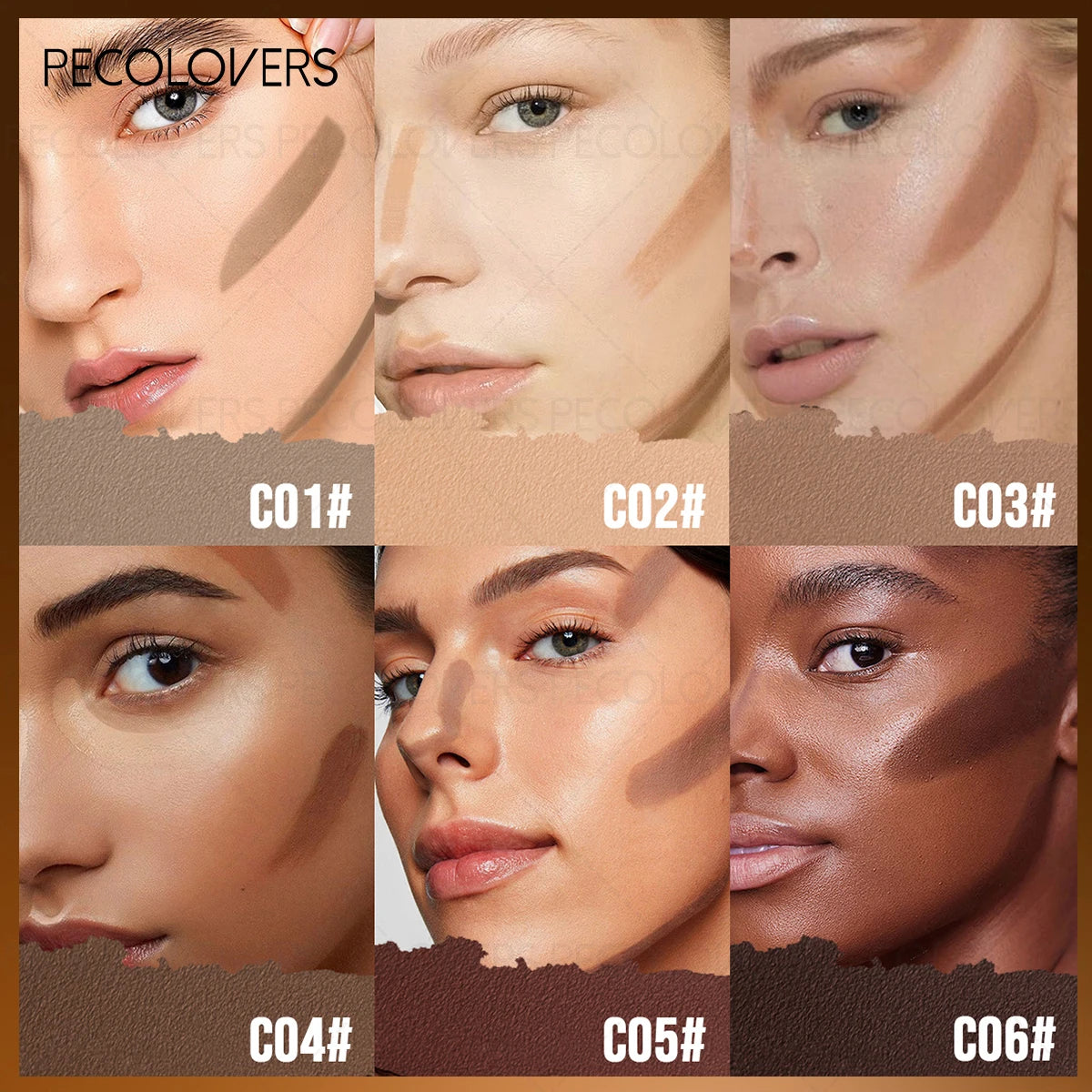 1 Pc Face Contour Stick, 3D Face Natural Shadow Look, for All Skins, Highlight & Contour & Concealer Face Makeup, Perfect Gifts Quake