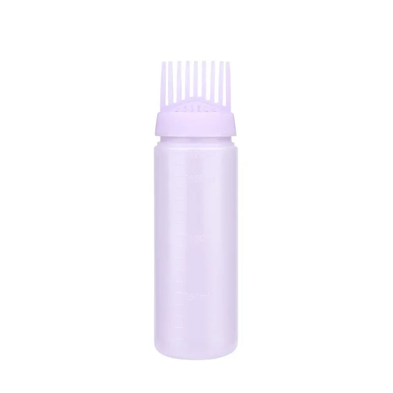Empty Hair Dye Bottle with Applicator Brush Bottles Dyeing Shampoo Bottle Oil Comb Hair Tools Styling Tool Hair Coloring Bottles Quake Purple