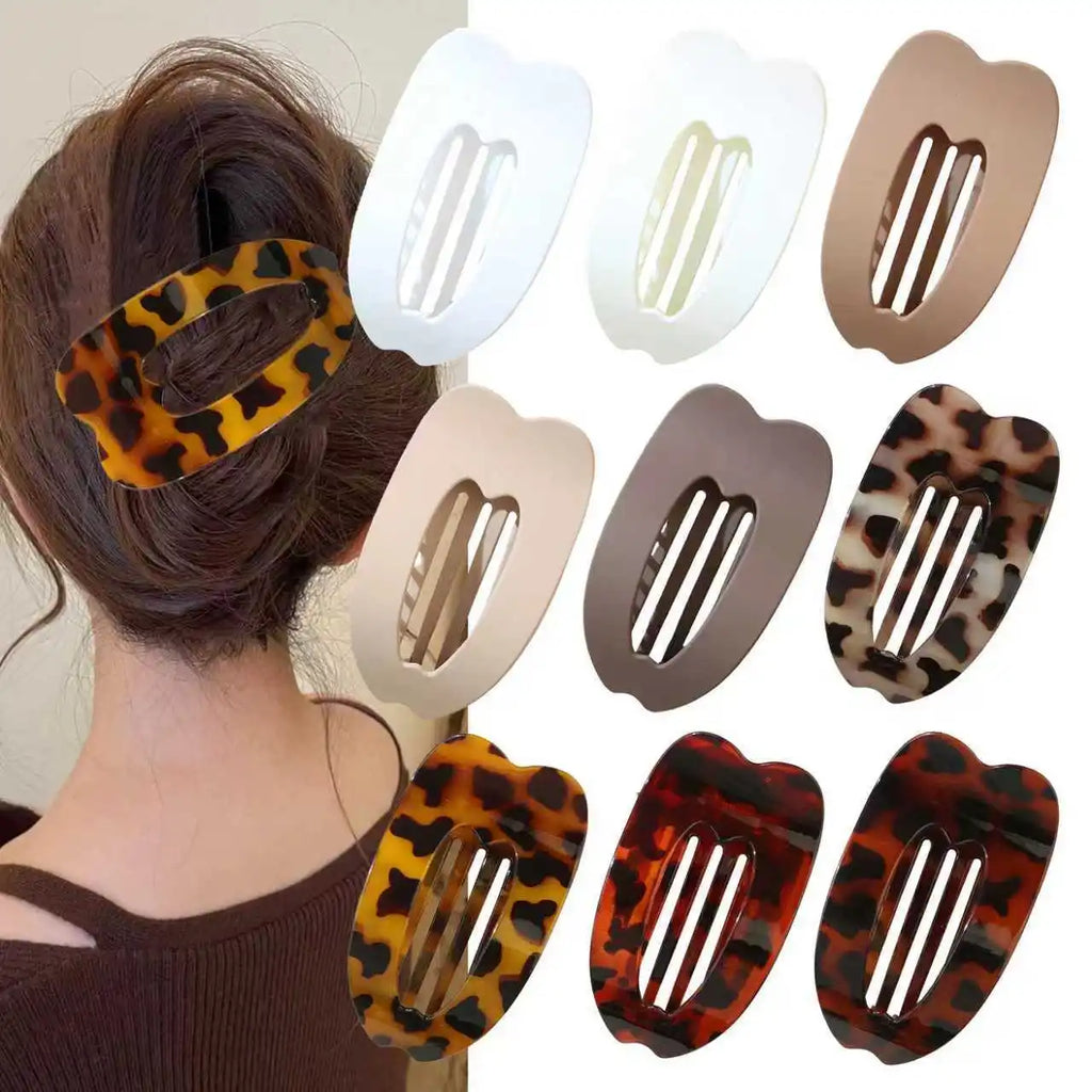 Love Heart Hair Clip Women French Elegant Hair Claw Trendy Duckbill Clip Accessories Frosted Ponytail Clip Simple Style Headwear Quake