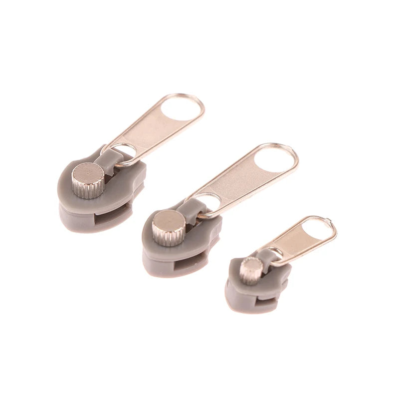 3Pcs Universal Fix Zipper Head Removable Instant Zipper Repair Replacement Bad Buckle DIY Zipper Head Sewing Accessories Quake 3pcs