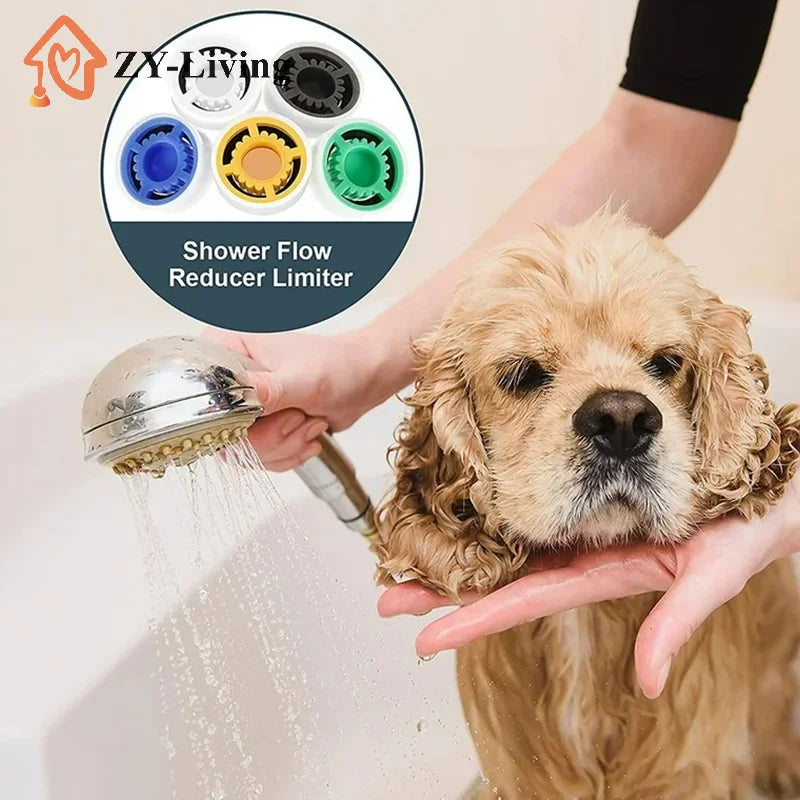 Shower Flow Reducer Limiter Set Water Saving 4/5/6/7/8/9/10/12L/Min Hose Restrictor HA Series Top Spray Shower Accessories Quake