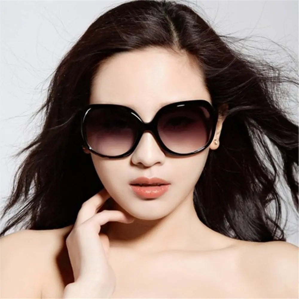 New Shades Sunglasses for Women Square UV 400 Vintage Eyewear Elliptical Frame Oversized Sunglasses for Women & Men Quake