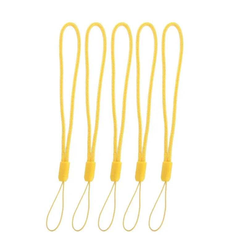 Lanyard for Cell Phone Camera Universal Hand 5pcs Wrist Strap Rope Cord Holder Quake yellow 5pcs