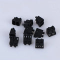 10pcs LC Duplex Fiber Optic Tool Dust Cover Connector, Dust Protective Cap For Optical Patch Cord Cable Quake black 10pcs
