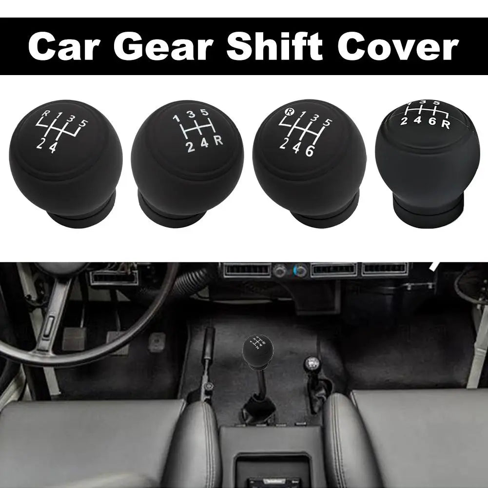 Universal Silicone Gear Shift Knob Cover Gear Rod Protect Case Dustproof WaterProof Lever Handle Skin Nonslip Manual Shifter Quake