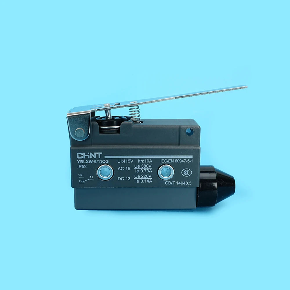 YBLXW‑6/11CG Micro Limit Switch SPDT 1NO1NC Hinge Lever Arm IP52 AC380V DC220V Mechanical Travel Position Control Switch Quake YBLXW-6 11CG