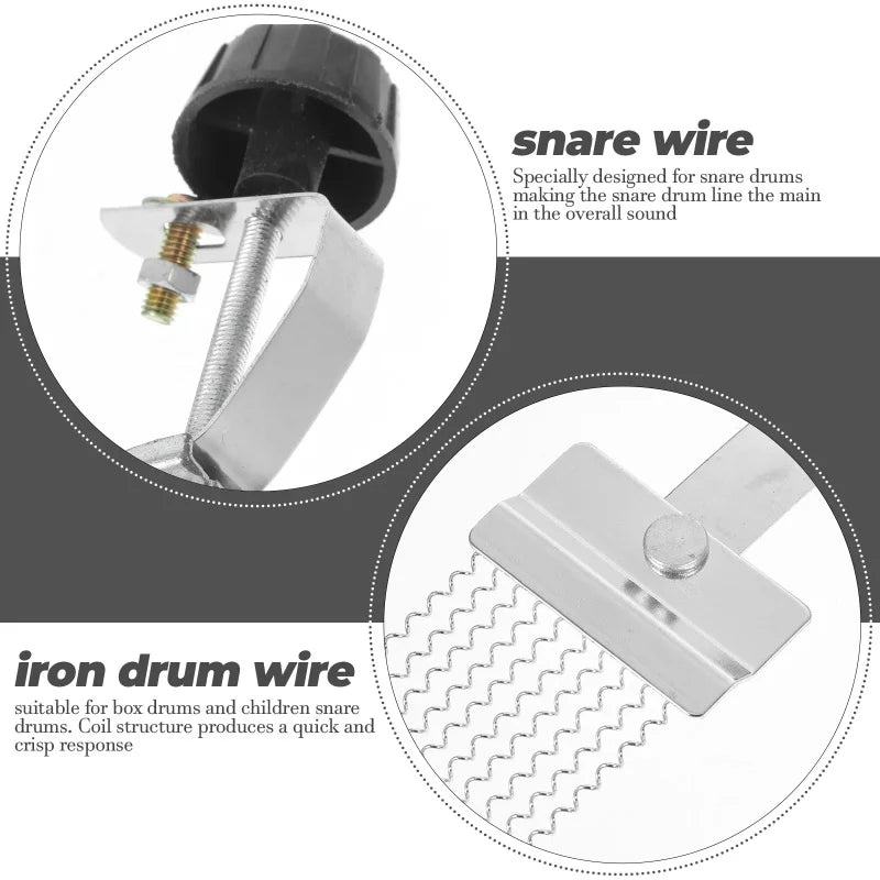 1/2pcs Half Design Steel Iron Snare Wire Drum Spring Percussion Musical Instrument Accessories for Children Snare Cajon Box Drum Quake
