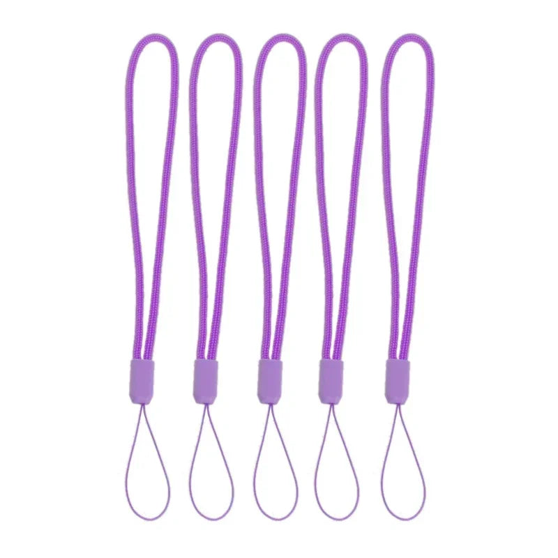 Lanyard for Cell Phone Camera Universal Hand 5pcs Wrist Strap Rope Cord Holder Quake Deep purple 5pcs
