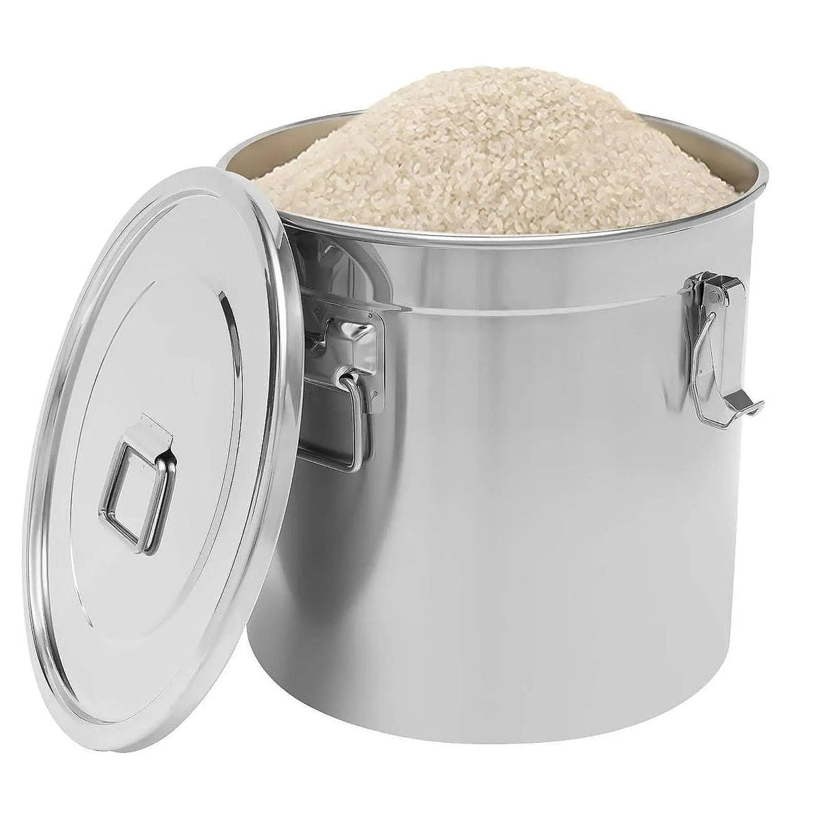 Stainless Steel Bucket Milk Bucket Can Large Capacity Storage Storager Bucket Kitchen Storage Jar Oil Food Bean Flour Sugar Quake 6L