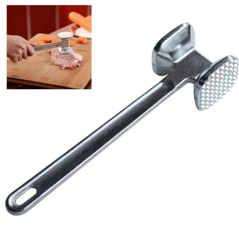 1PC Zinc Alloy Meat Tenderizer Hammer Mallet Tool for Pounding Beef Steak Chicken Pork Meat Hammer Kitchen Tool Quake