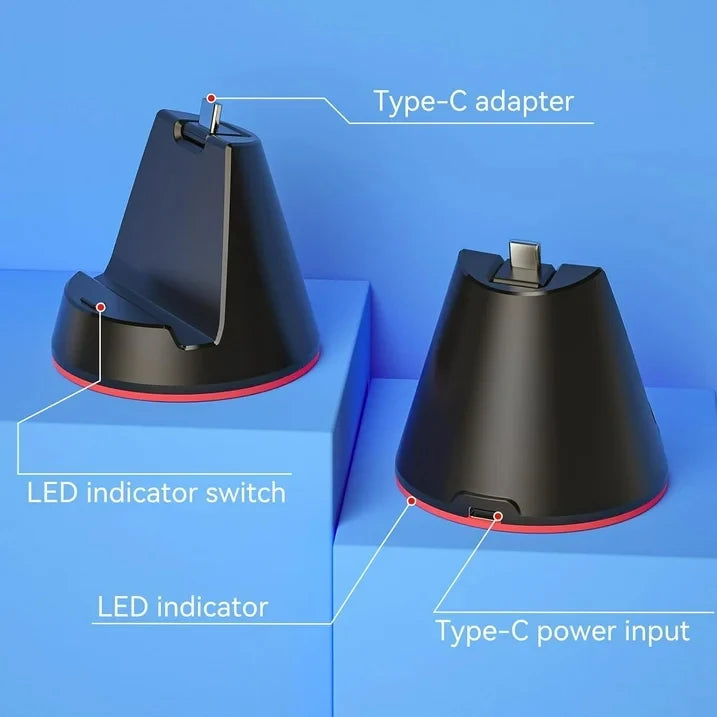 DualSense Portal Charging Dock Station, Type C Plug, for SDualSense5 Portal Quake