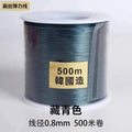 500M 0.8mm Flat Crystal Elastic Thread Bracelet String Leather Band Rope Wearing Bracelet Elastic Thread Buddha Bead Thread Quake 9 0.8mm 500m
