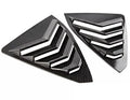 For Lexus ES250 ES350 ES300h 2019-2023 Car Rear Louver Window Side Shutter Cover Trim Sticker Vent Scoop ABS Carbon Fiber Auto Quake Carbon