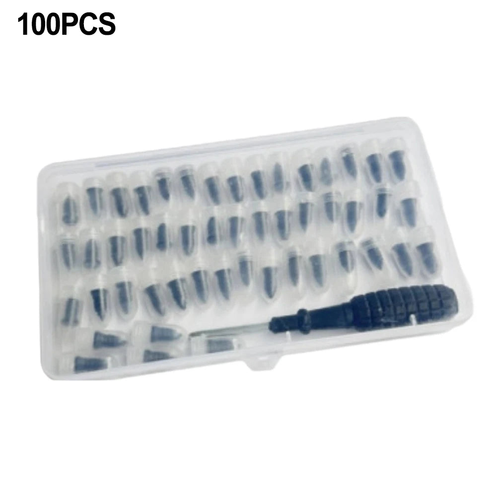 Portable Tire Repair Kit Tire Repair Kit Diagnostic Tool Rubber Nail Kit High-grade Carbon Steel Portable Convenience Quake 100PCS