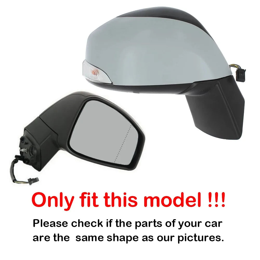 For Renault Scenic III 2009-2016 1x Left Right Side Rear View Lens Split Mirror Heated Door Glass Rearview Accessories Vehicle Quake