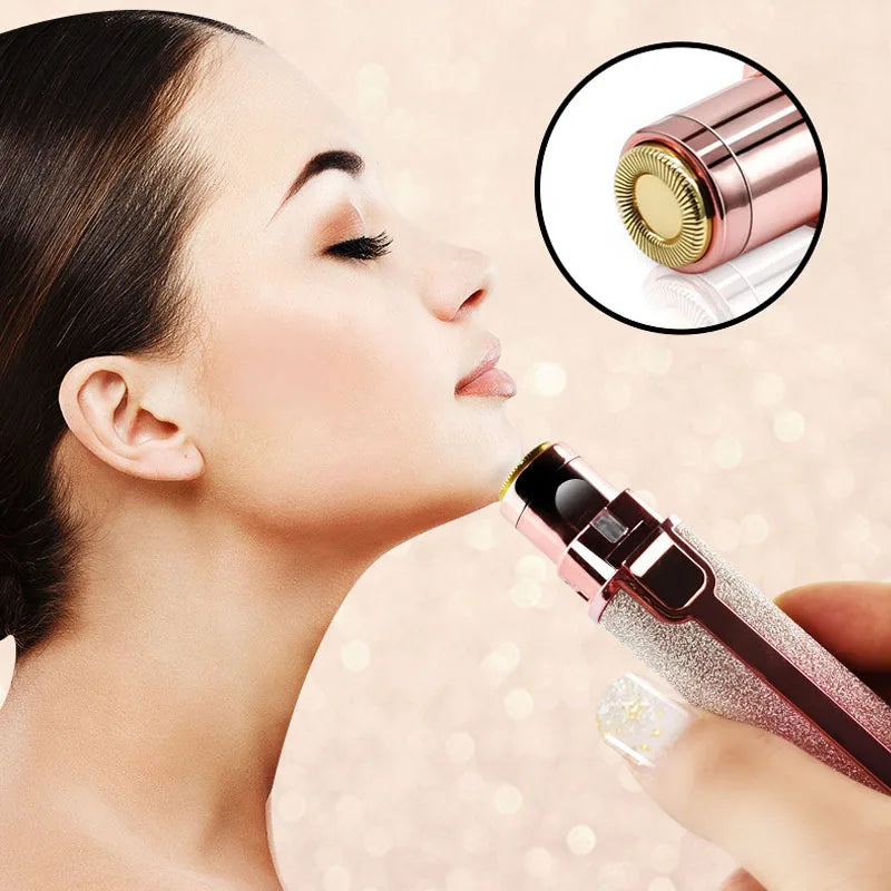 Electric Eyebrow Trimmer Facial Hair Remover Women's Shaver Makeup Products For Women Painless Safety USB Charging For All Body Quake