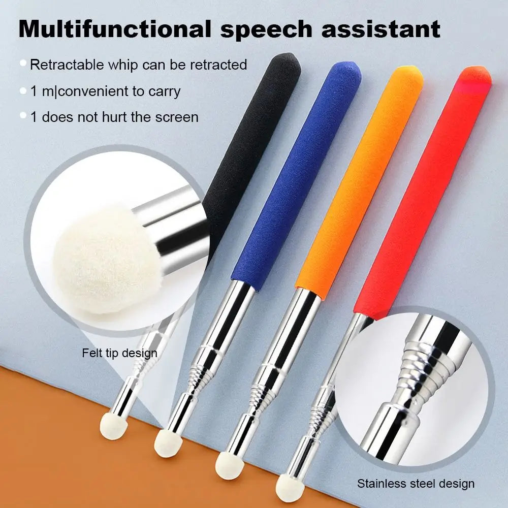 Screen Pen PPT Presentation Teaching Tools Retractable Teaching Stick Telescopic Rod Whiteboard Pointer Pen Handheld Presenter Quake