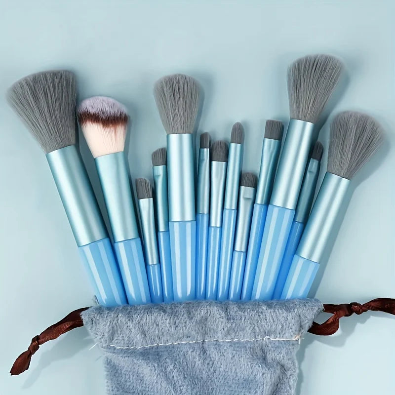 Makeup Brushes 8-29Pcs Makeup Kit Professional Women Cosmetic Soft Powder Brush Eyeshadow Foundation Full Set Travel Beauty Tool Quake 13pcs Blue