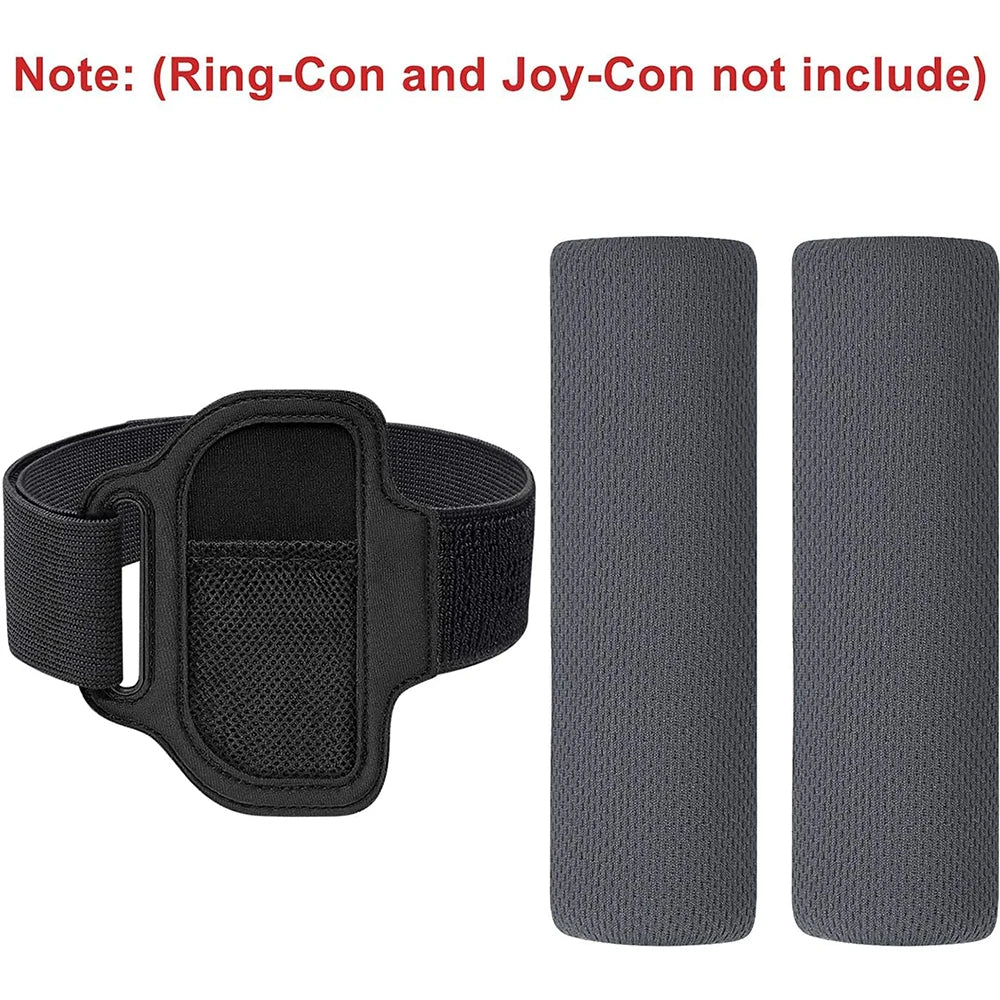 Ring-Con Grips and Leg Strap for Ring Fit Adventure Switch Game Quake
