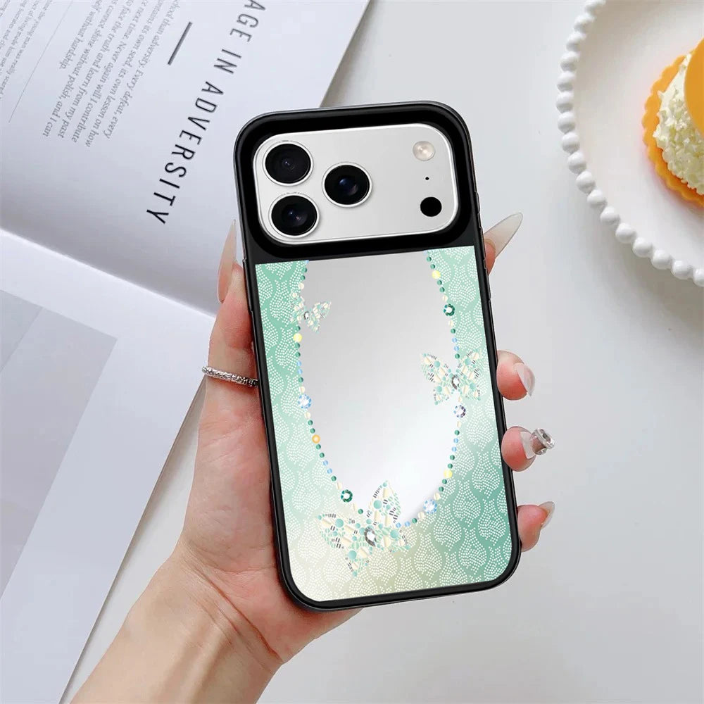 6090742 Mirror Surface Magnetic Phone Case Cover for IPhone 13 14 15 16 17 18 Pro Max Case Quake