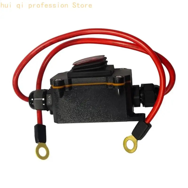Inline Wire Switches with Quick Disconnect On Off 12-24V DPST Double Side Cable Switches Universal for Motorcycle H8WE Quake
