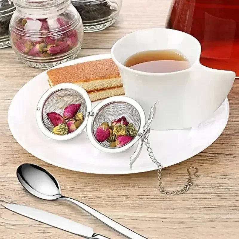 1 Pc Stainless Steel Tea Ball 2.04 Inch Mesh Tea Infuser Strainers Premium Tea Filter Tea Interval Diffuser For Loose Leaf Tea A Quake