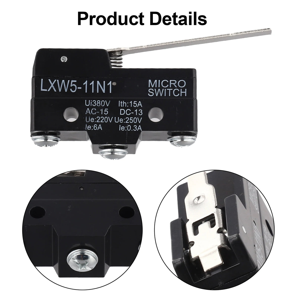 Switch Limit Incubator Industrial LXW5-11N1 Lever Limit Long Motor Snap Switch 3A Electrical Equipment Incubator Quake