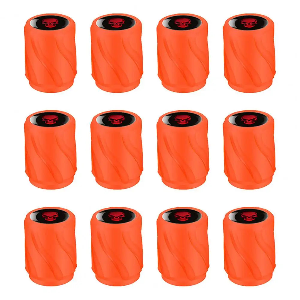 Rainproof Valve Stem Cover Enhanced Visibility Tire Valve Caps Simple Installation for Universal Car Exterior Accessories Valve Quake Orange China Mainland