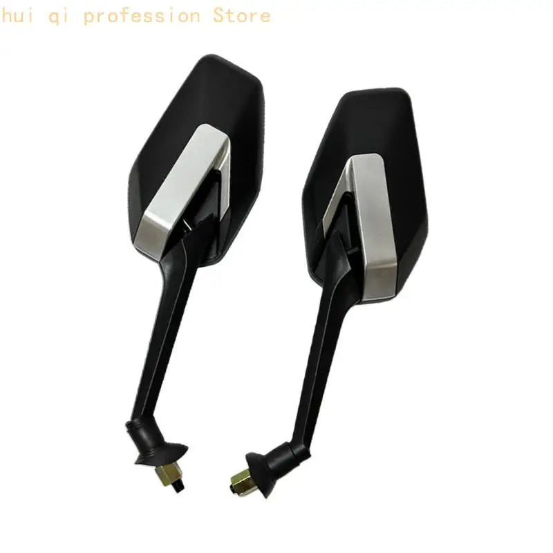 Motorcycle Safety Mirrors Wide View Design Adjustable 8mm Thread Easy Installation Electric Scooter Rearview Mirror H8WE Quake