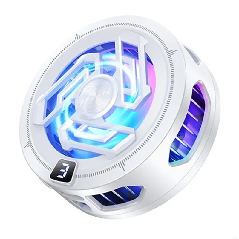 Phone Cooling Fan Radiator with USB Input and Phone Mount for Gaming and Streaming, Small ABS Heat Relief Aid for Long Use K1KF Quake White CN