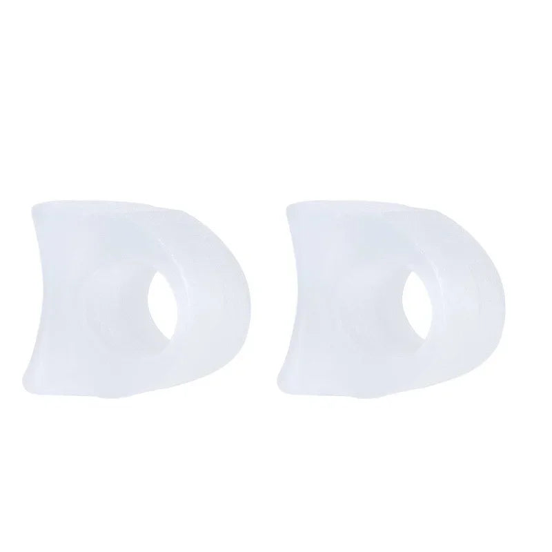 1 Pair Separators Toe Bunion Guard Toe Silicone Foot Care Orthopedic Finger Toe Separator Correction Pad Foot Care Tool Quake M92 Transparent-2pcs