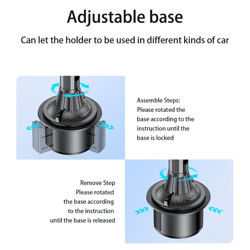 Magnetic Phone Holder Secure Attachment Expandable Arm Phone Mount Stable & Adjust Designs Phone Stand for Vehicle K1KF Quake