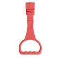 Portable Plastic Pull Ring Light Weight Candy Color Baby Crib Ring Baby Learn To Stand Hand Pull Ring Baby Quake Red 1Pcs