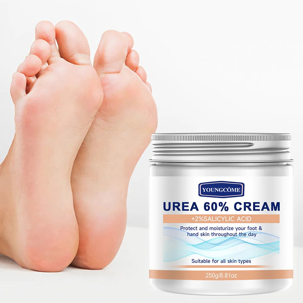 60% urea cream+2% salicylic acid moisturizing foot care cream can moisturize your FOOT,improving dryness and roughness Quake