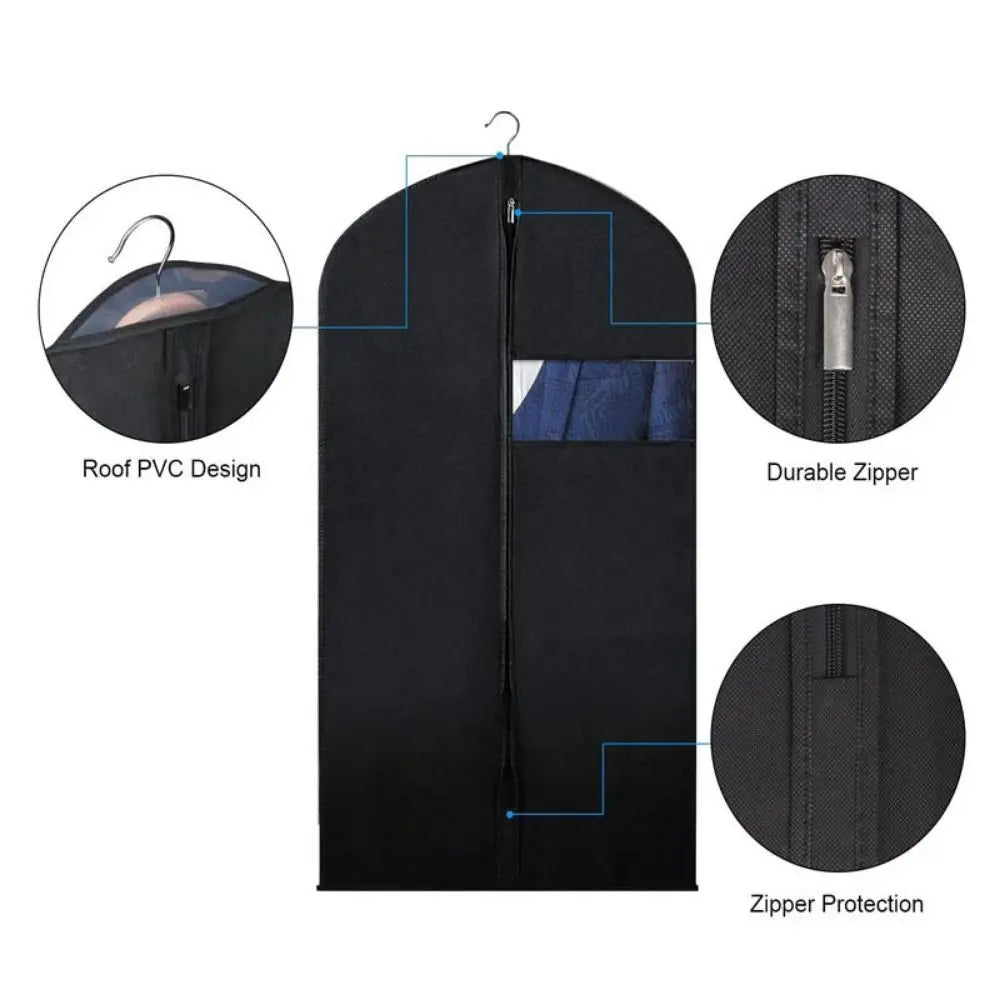 Dustproof Clothing Covers Waterproof Clothes Dust Cover Coat Suit Dress Protector Hanging Garment Bags Closet Organizer Quake