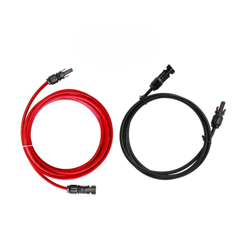 Power Solar Connectors 30A Y‑Branch Cable 12AWG Solar Cable Parallel Adaptor in Pair Black Red for Solar Panel Power System Quake type1 1 to 1 12AWG 1M