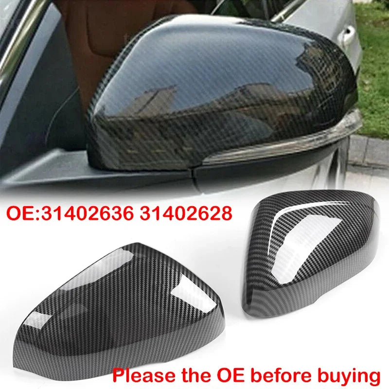 31402636 31402628 LHD For Volvo S60 2011-2018 Car Replacement Rearview Side Mirror Cover Wing Cap Exterior Door Case Trim Auto Quake