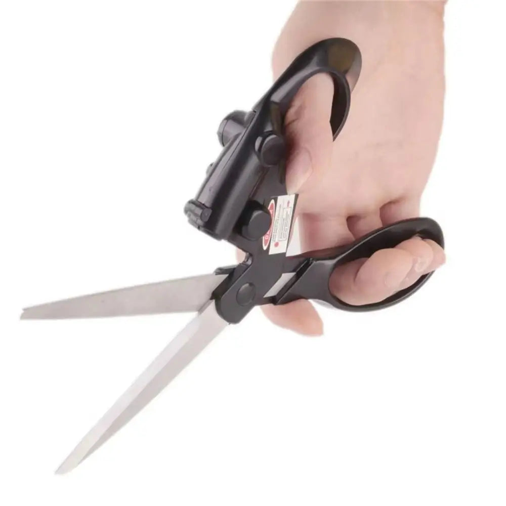 Professional Laser Guided Scissors Precision Cutting Cut Straight Infrared Laser Scissor Stainless Steel Fast Scissor Shear Quake