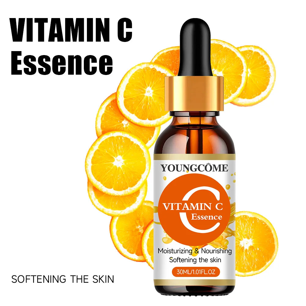 Vitamin C Anti Aging Wrinkle Facial Essence Spot Removal Spots Moisturizing Nourish Smooth Essence Even Skin Tone Quake