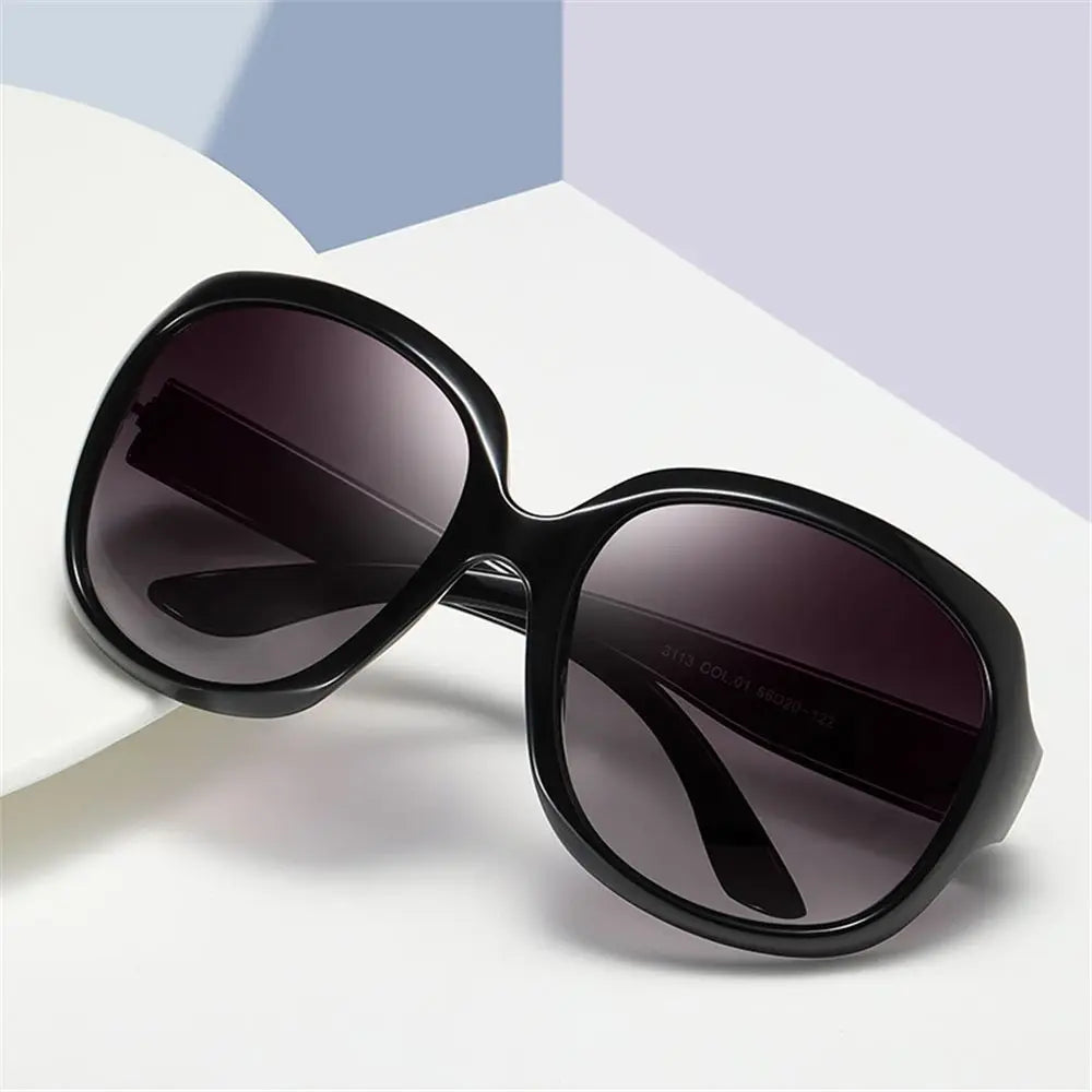 New Shades Sunglasses for Women Square UV 400 Vintage Eyewear Elliptical Frame Oversized Sunglasses for Women & Men Quake