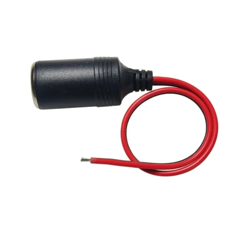 DIY 1 to 0/1/2/3/4 Cigarette Lighter Splitter Cable 12AWG Heavy Duty Power Charger Port Universal Car Automotive Extension Wire Quake type2 1to0 12AWG 1M