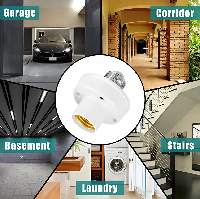 LED AC220V 110V 85-265V Automatic Human Body Infrared PIR Sensor Bulb Light E27 Base PIR Motion Detector Wall Lamp Holder Socket Quake