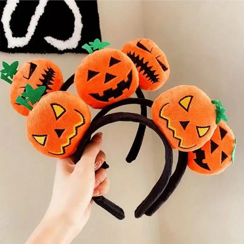 Cute Devil Doll Headband Halloween Party New Funny Pumpkin Headband Hair Accessories Hair Hoop Quake