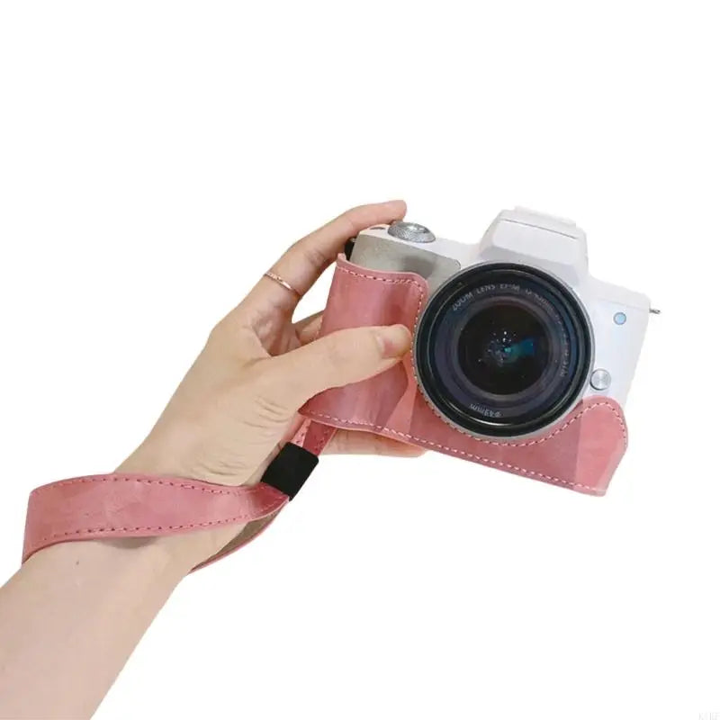 Protective PU Leather Half Cemara Case Base with Plushie Interior and Tripod Mount Easy Access K1KF Quake Half for se China Mainland