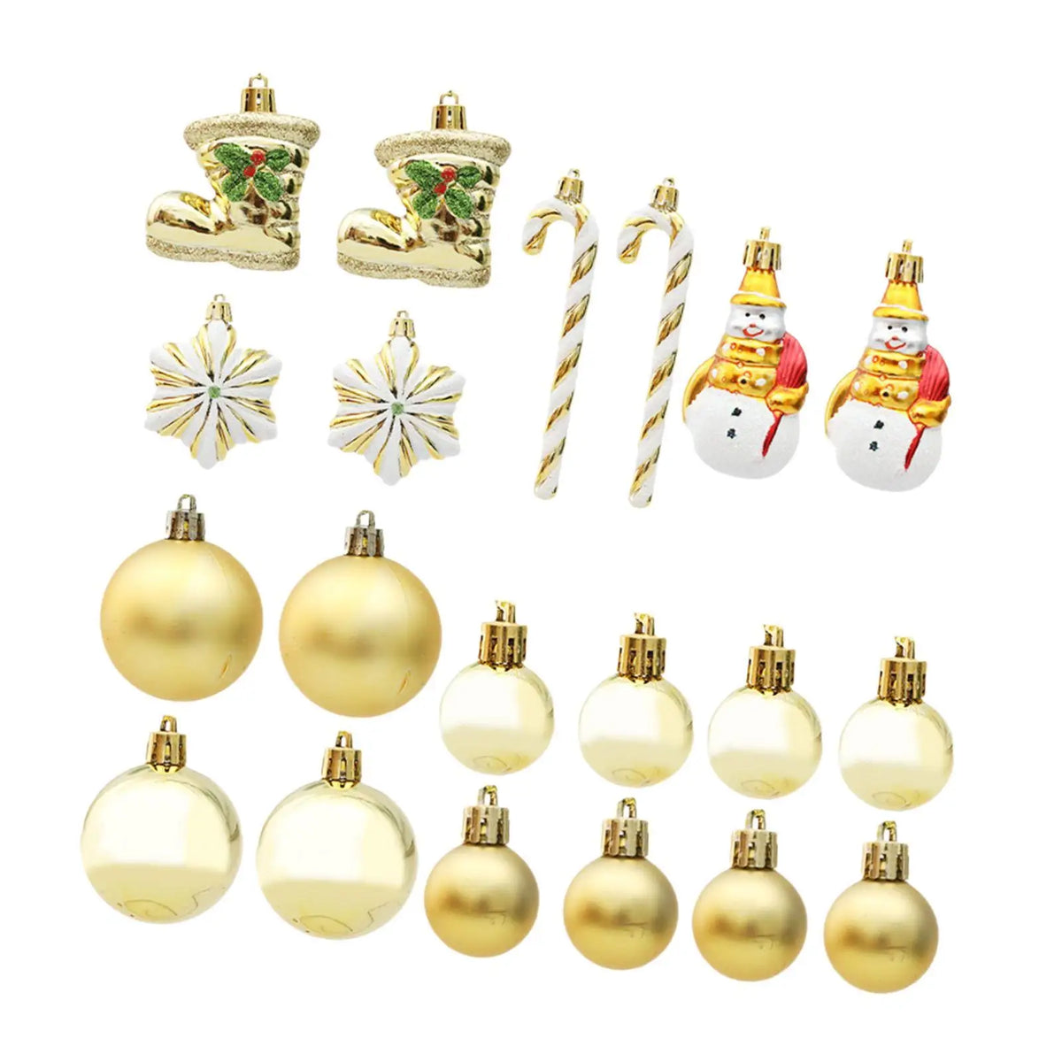 Christmas Tree Ball Ornaments Shatterproof Hanging Christmas Balls Set for Decoration Home Birthday Porch Yard Celebration Quake