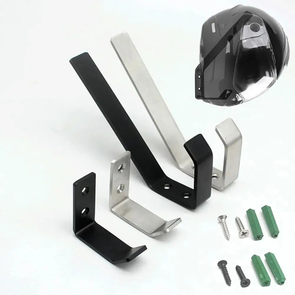 1Pcs Jacket Holder Motorcycle Helmet Holder Stainless Steel Multipurpose Wall Hanger Wall Mount Rack Wall Mount Quake