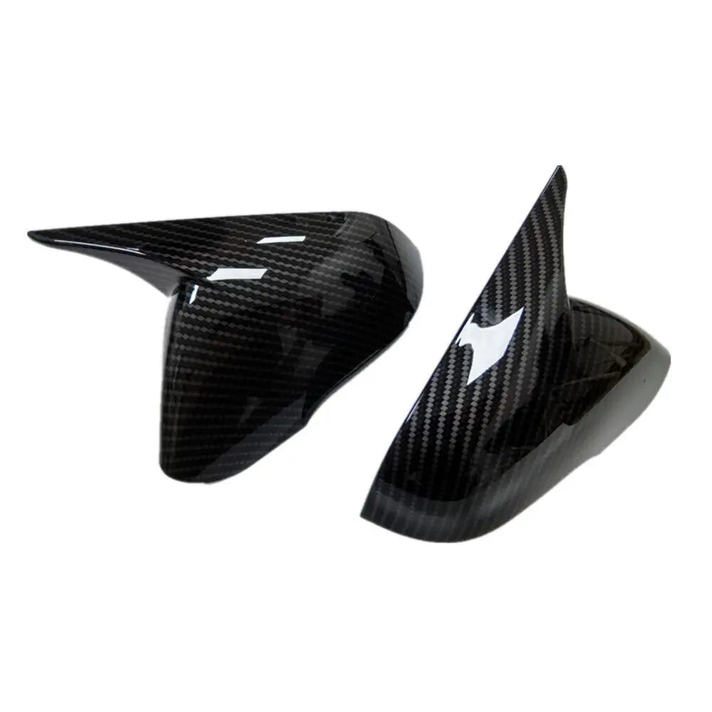 For Hyundai Sonata 2015-2019 OX Horn Car Rearview Side Mirror Cover Sticker Wing Cap Exterior Door Case Trim Shell Silver Frame Quake