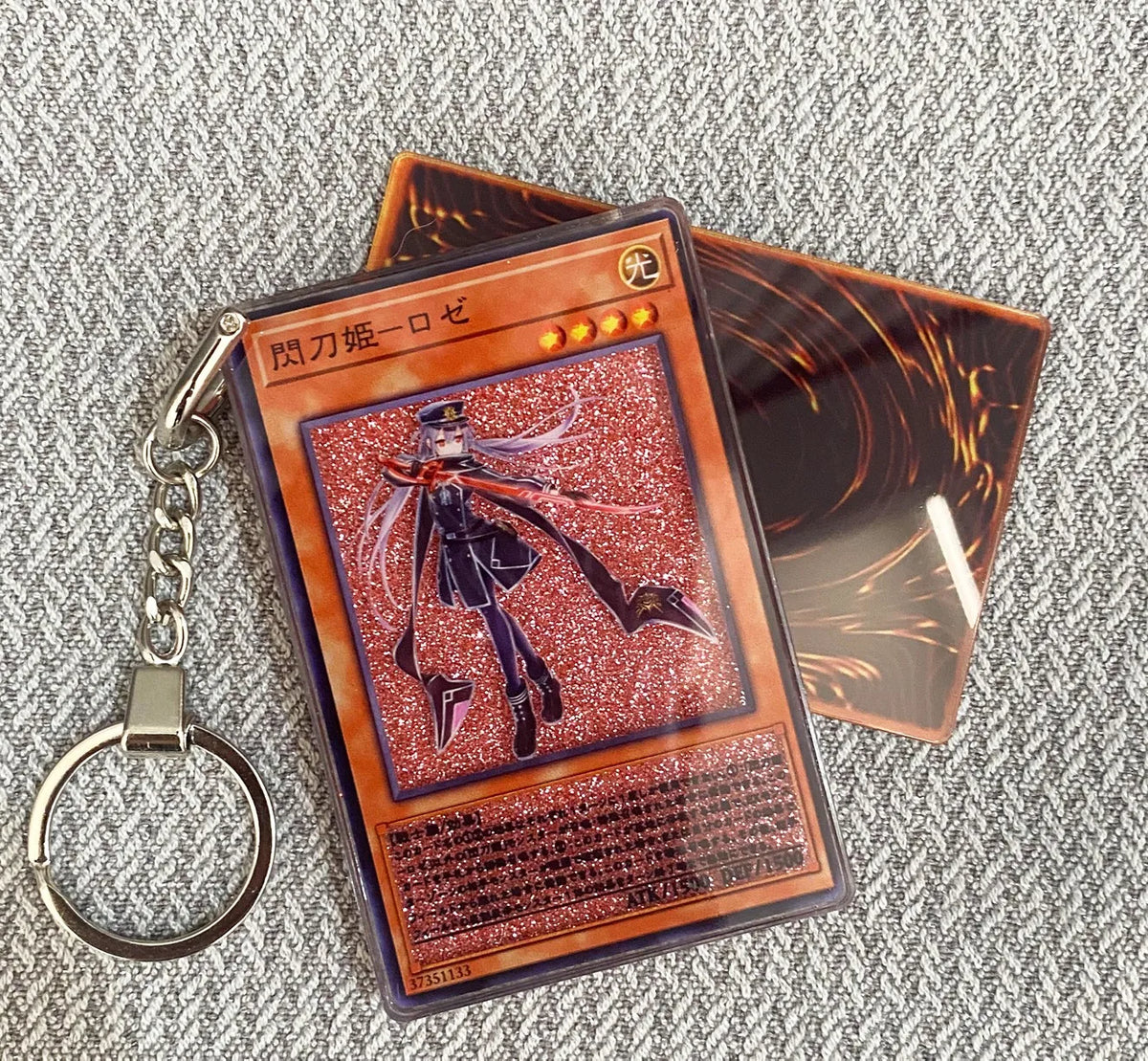 Hot Yu-Gi-Oh! Stardust Dragon Blue-Eyes White Dragon Mind Crush Sand Keychain Glitter Flow Motion Card Holder Collectible Gift Quake sku7
